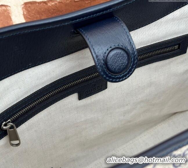 Grade Design Gucci Ophidia GG Canvas Medium Shoulder Bag 781392 Blue 2024