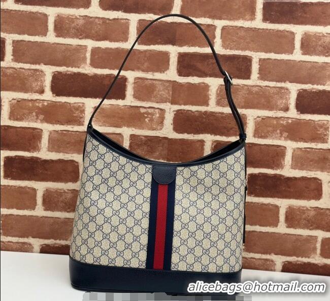 Grade Design Gucci Ophidia GG Canvas Medium Shoulder Bag 781392 Blue 2024