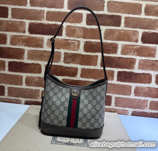 Top Grade Gucci Ophidia GG Canvas Small Shoulder Bag 781402 Brown 2024