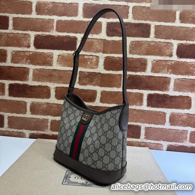 Top Grade Gucci Ophidia GG Canvas Small Shoulder Bag 781402 Brown 2024