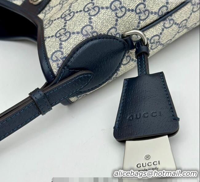 Luxury Cheap Gucci Ophidia GG Canvas Small Shoulder Bag 781402 Blue 2024