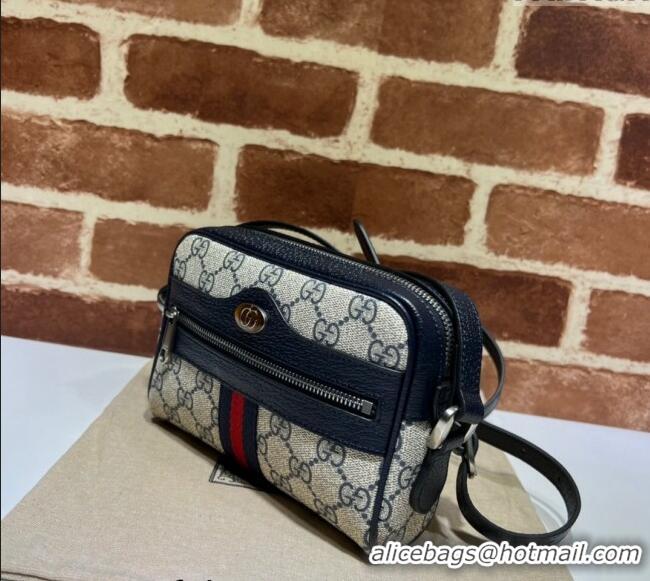 Grade Design Gucci Ophidia GG Canvas Mini Bag 517350 Blue/Beige 2024