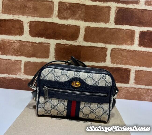 Grade Design Gucci Ophidia GG Canvas Mini Bag 517350 Blue/Beige 2024