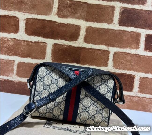 Grade Design Gucci Ophidia GG Canvas Mini Bag 517350 Blue/Beige 2024