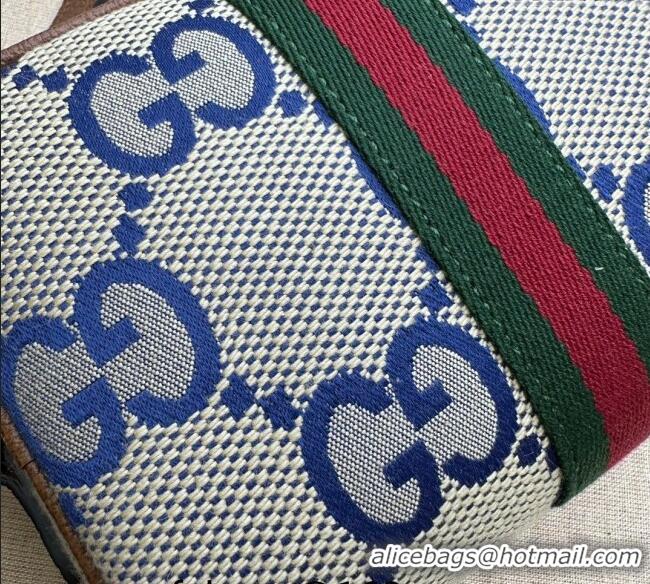 Promotional Gucci Ophidia Maxi GG Canvas Mini Bag 517350 Blue 2024