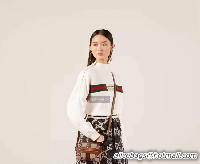Promotional Gucci Ophidia Maxi GG Canvas Mini Bag 517350 Blue 2024