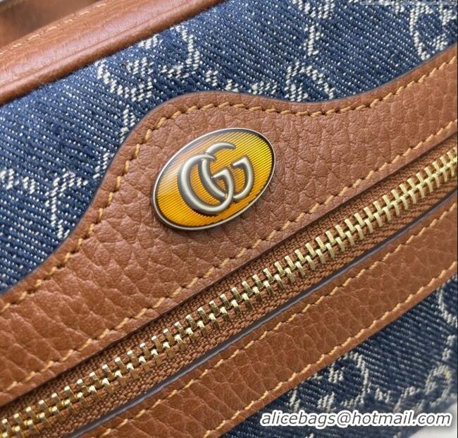 Famous Brand Gucci Ophidia GG Denim Mini Bag 517350 Blue 2024