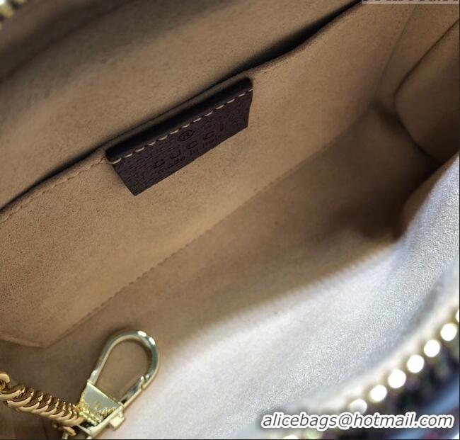 Good Product Gucci Ophidia Leather Mini Bag 517350 Burgundy 2024