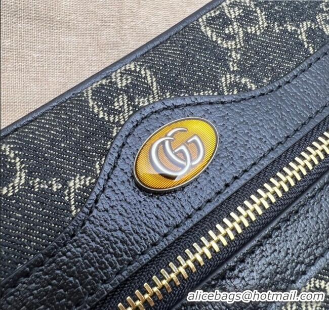 Top Grade Gucci Ophidia GG Denim Mini Bag 517350 Black 2024