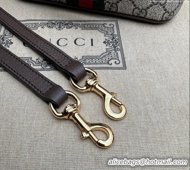 Top Grade Gucci Ophidia GG Canvas Mini Top handle Bag 772216 Brown 2024