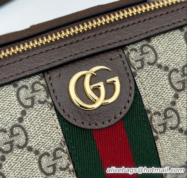 Top Grade Gucci Ophidia GG Canvas Round Mini Shoulder Bag 795208 Brown 2024
