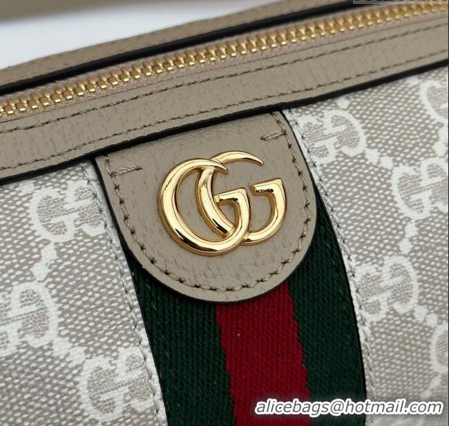 Top Grade Gucci Ophidia GG Canvas Round Mini Shoulder Bag 795208 Beige 2024