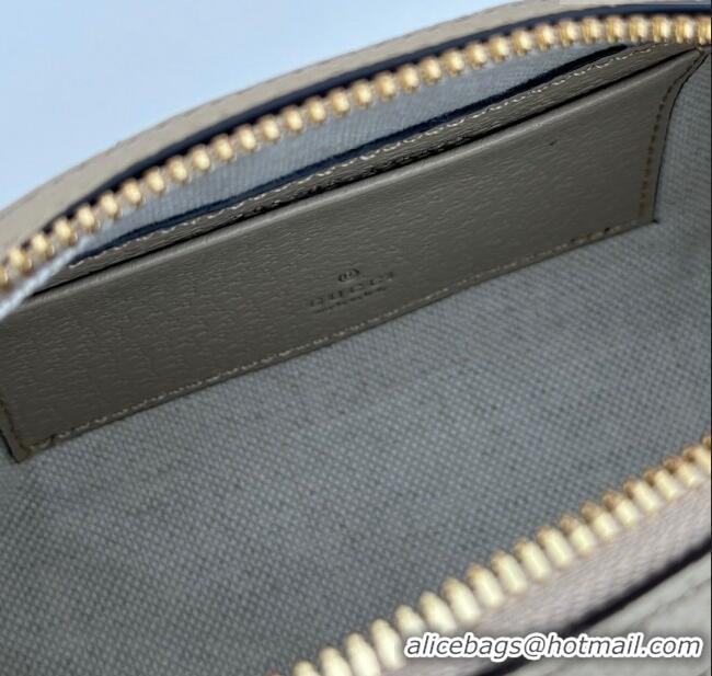 Top Grade Gucci Ophidia GG Canvas Round Mini Shoulder Bag 795208 Beige 2024