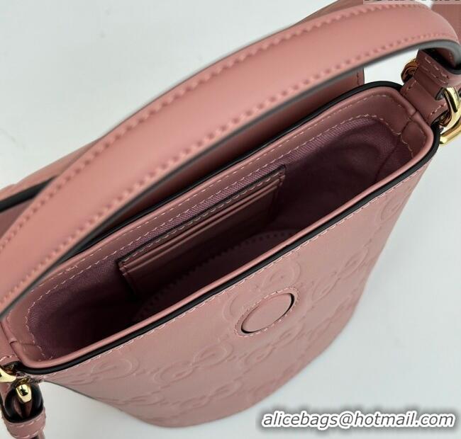Well Crafted Gucci GG Leather Super Mini Top Handle bag 772795 Light Pink 2024