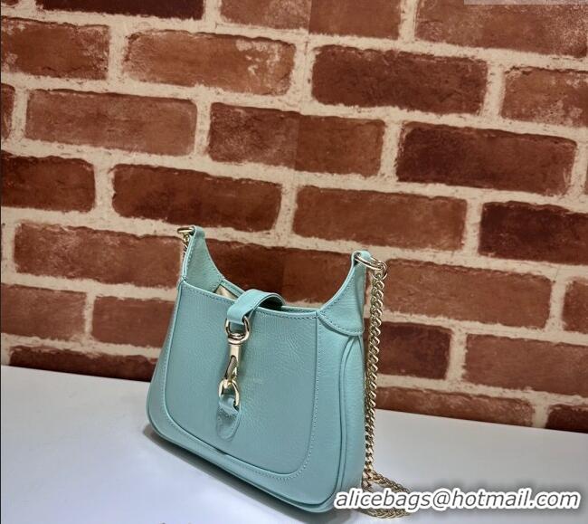 Low Cost Gucci Jackie Notte Mini Bag in Crinkled Patent Leather ‎782889 Light Green 2024