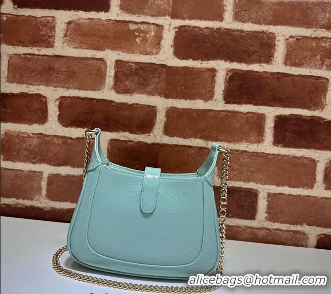 Low Cost Gucci Jackie Notte Mini Bag in Crinkled Patent Leather ‎782889 Light Green 2024