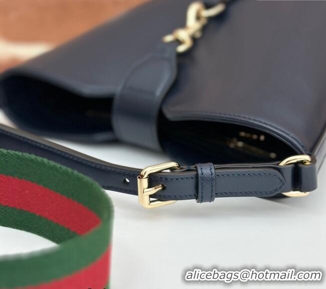 Best Price Gucci Leather Mini Bucket Shoulder bag 782908 Dark Blue 2024