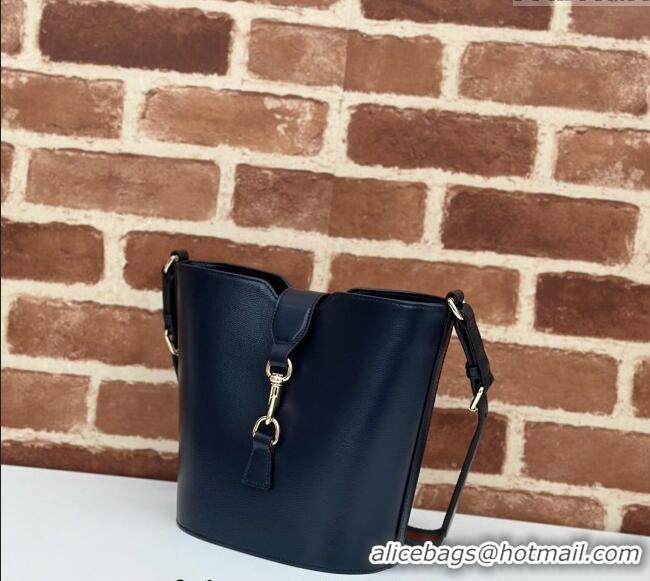 Best Price Gucci Leather Mini Bucket Shoulder bag 782908 Dark Blue 2024