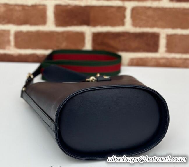 Best Price Gucci Leather Mini Bucket Shoulder bag 782908 Dark Blue 2024