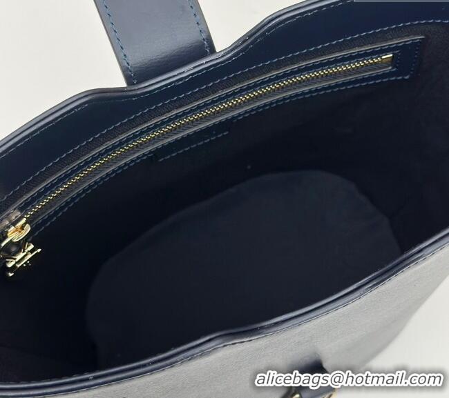 Best Price Gucci Leather Mini Bucket Shoulder bag 782908 Dark Blue 2024