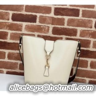 Grade Quality Gucci Leather Medium Bucket Shoulder bag 782904 White 2024