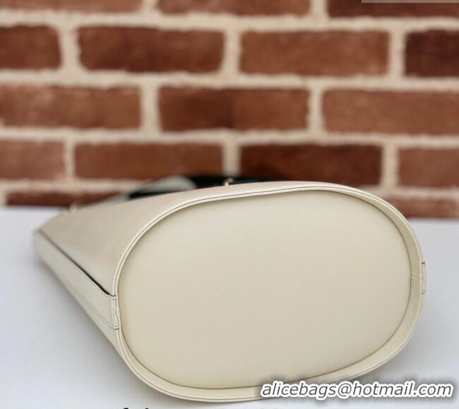 Grade Quality Gucci Leather Medium Bucket Shoulder bag 782904 White 2024