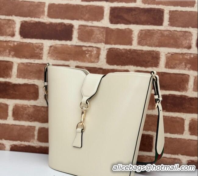 Grade Quality Gucci Leather Medium Bucket Shoulder bag 782904 White 2024