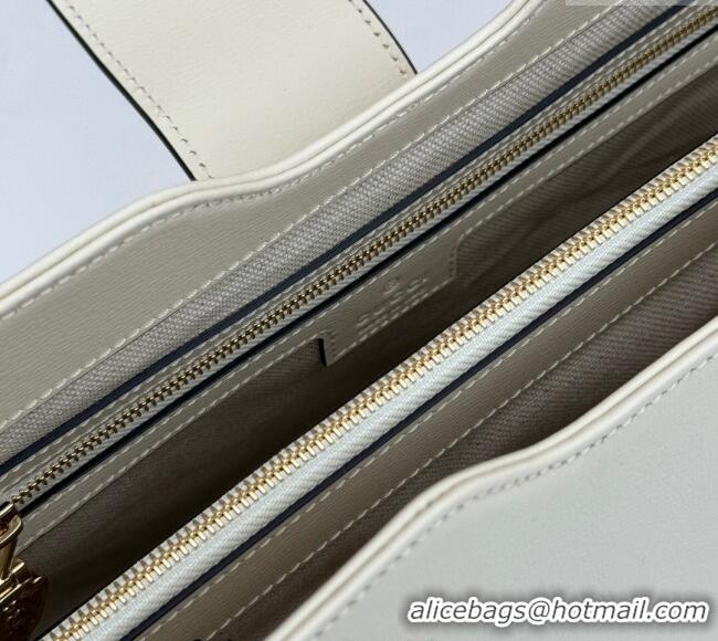 Grade Quality Gucci Leather Medium Bucket Shoulder bag 782904 White 2024