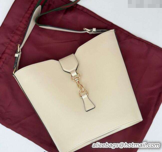 Grade Quality Gucci Leather Medium Bucket Shoulder bag 782904 White 2024