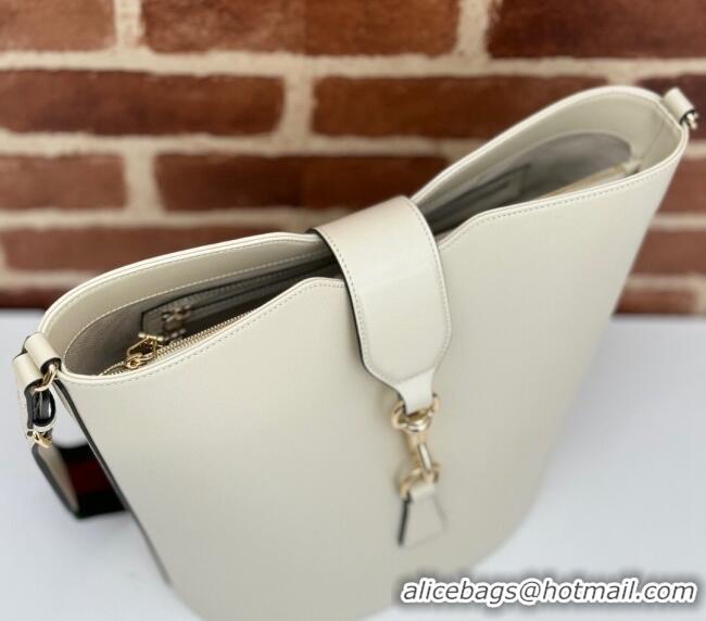 Grade Quality Gucci Leather Medium Bucket Shoulder bag 782904 White 2024