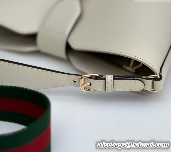 Grade Quality Gucci Leather Medium Bucket Shoulder bag 782904 White 2024