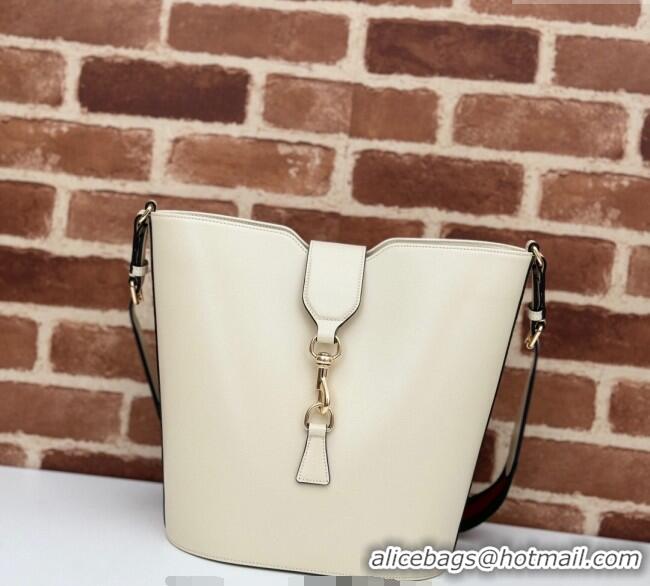 Grade Quality Gucci Leather Medium Bucket Shoulder bag 782904 White 2024