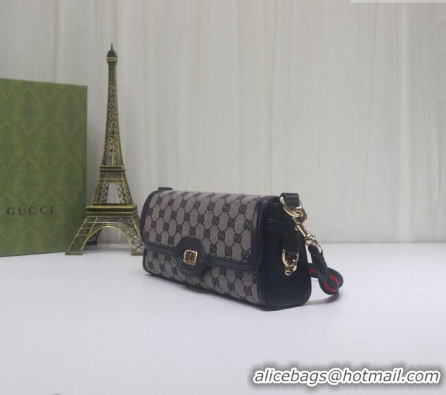 Best Price Gucci Luce GG Canvas Small Shoulder Bag 786027 Blue 2024