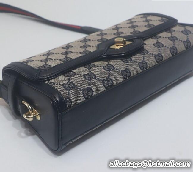 Best Price Gucci Luce GG Canvas Small Shoulder Bag 786027 Blue 2024