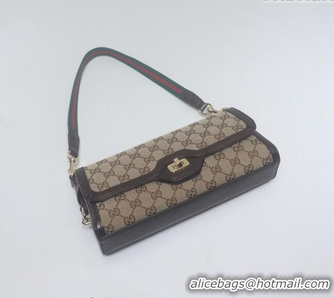 Best Price Gucci Luce GG Canvas Small Shoulder Bag 786027 Beige 2024