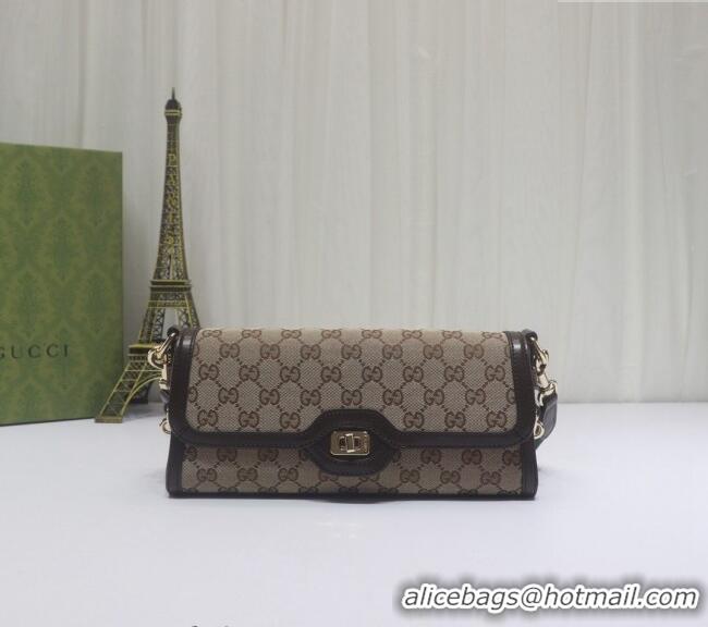 Best Price Gucci Luce GG Canvas Small Shoulder Bag 786027 Beige 2024