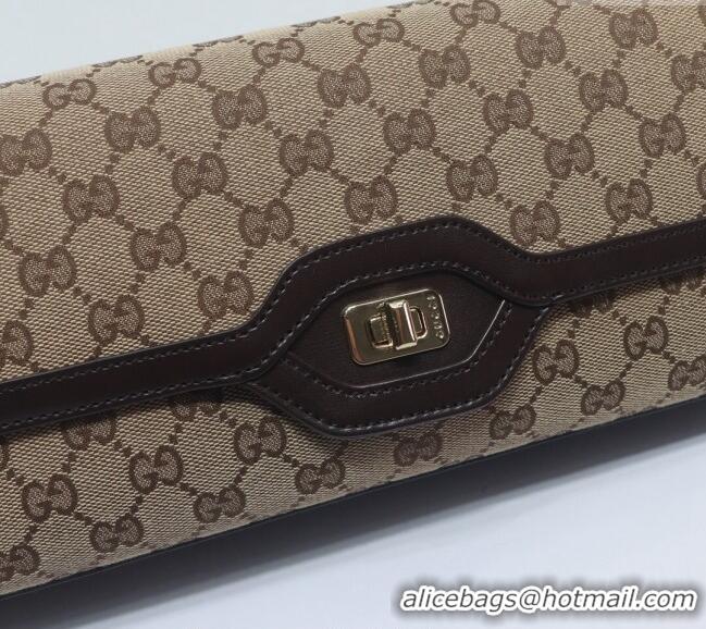 Promotional Gucci Luce GG Canvas Medium Shoulder Bag 786022 Beige 2024
