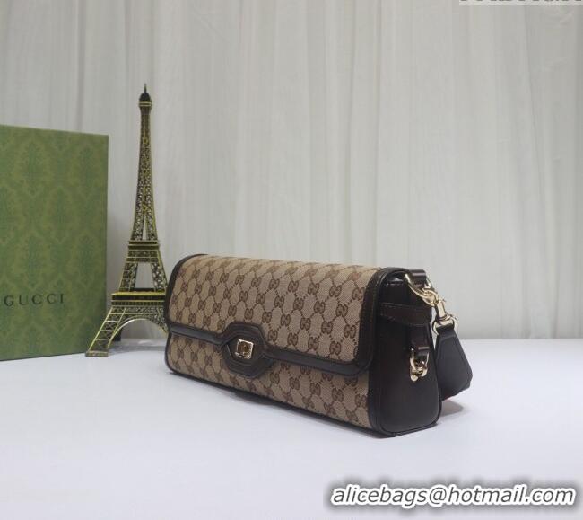 Promotional Gucci Luce GG Canvas Medium Shoulder Bag 786022 Beige 2024