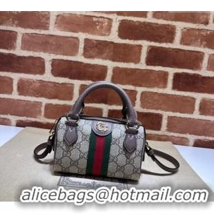 Best Quality Gucci Ophidia GG Canvas Super Mini bag 781490 Beige/Brown 2024