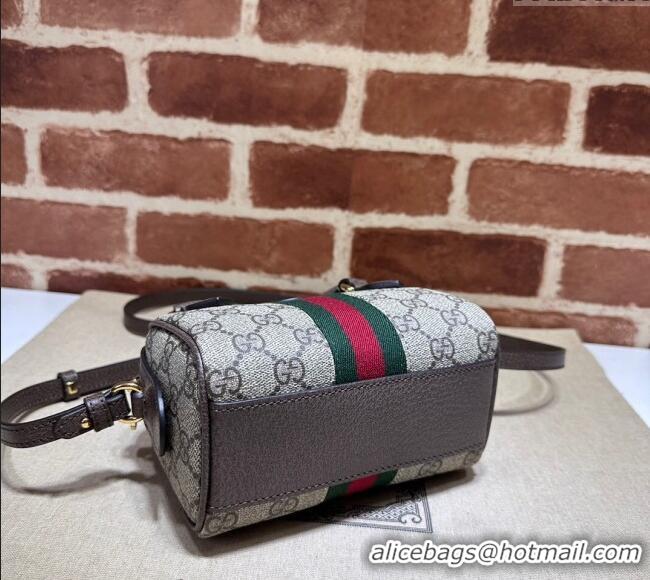 Best Quality Gucci Ophidia GG Canvas Super Mini bag 781490 Beige/Brown 2024