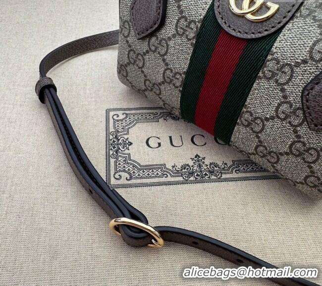Best Quality Gucci Ophidia GG Canvas Super Mini bag 781490 Beige/Brown 2024
