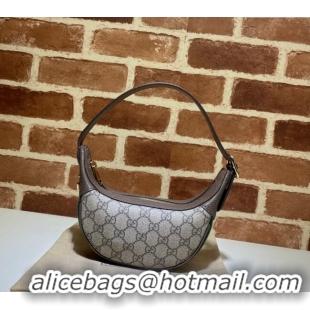 Best Quality Gucci Ophidia GG Canvas Mini Hobo Bag 658551 Beige/Brown 2024
