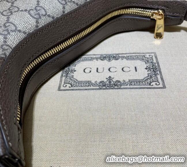 Best Quality Gucci Ophidia GG Canvas Mini Hobo Bag 658551 Beige/Brown 2024