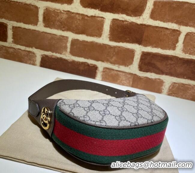 Best Quality Gucci Ophidia GG Canvas Mini Hobo Bag 658551 Beige/Brown 2024