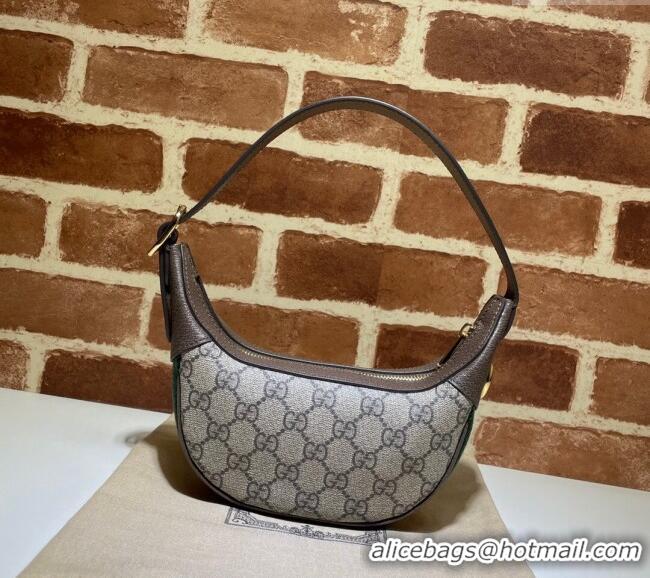 Best Quality Gucci Ophidia GG Canvas Mini Hobo Bag 658551 Beige/Brown 2024