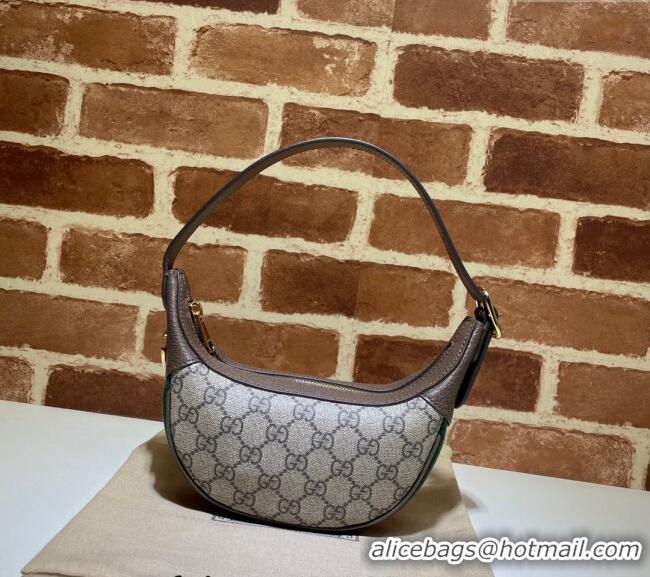 Best Quality Gucci Ophidia GG Canvas Mini Hobo Bag 658551 Beige/Brown 2024