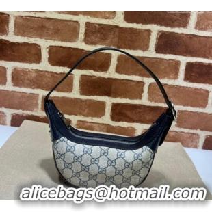 Buy Inexpensive Gucci Ophidia GG Canvas Mini Hobo bag 658551 Beige/Blue 2024