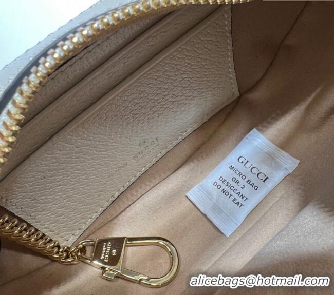 Top Grade Gucci Ophidia GG Canvas Mini Hobo bag 658551 Beige/White 2024
