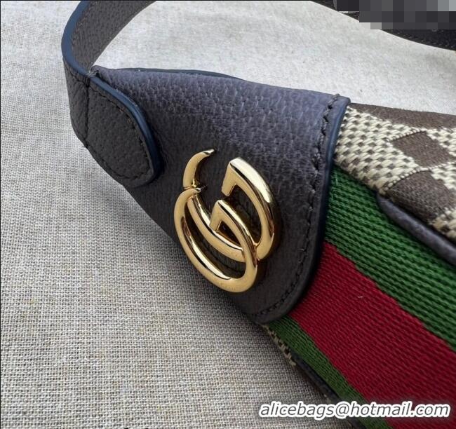 Best Grade Gucci Ophidia Maxi GG Canvas Mini Hobo Bag 658551 Camel 2024