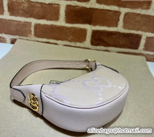Good Looking Gucci Ophidia Maxi GG Canvas Mini Hobo bag 658551 Light Purple 2024